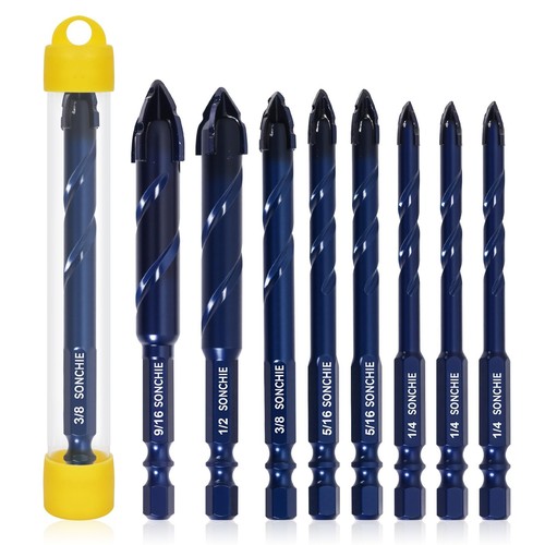 Serrated masonry drill - drill, bit